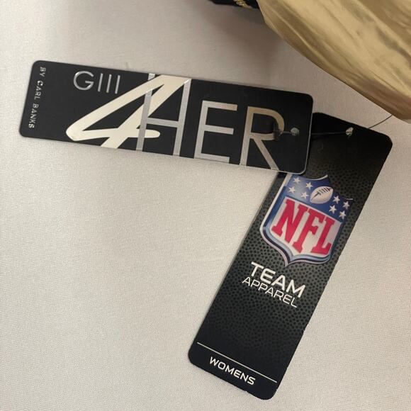 Pittsburgh Steelers G-III 4Her Gold Metallic Puffer Jacket - Picture 8 of 8